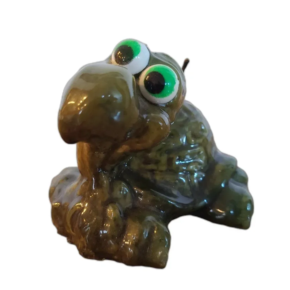 Vintage Turtle Candle - Novelty Wax Candle - Comic Turtle - Vintage Rare Unique